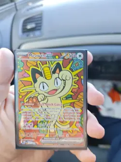 Meowth EX SIR Full Art Holo Rare Pokemon TCG 121/088 Meowth EX Perfect Order - Image 2