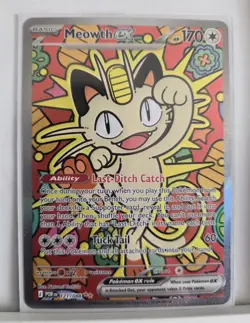 Pokemon TCG SIR Meowth ex 121/088 Perfect Order - Image 1