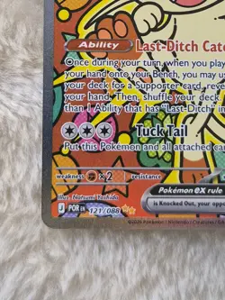 Pokemon TCG SIR Meowth ex 121/088 Perfect Order - Image 5