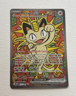 Pokemon Meowth ex 121/088 ENGLISH SIR Perfect Order NEAR MINT - Image 1