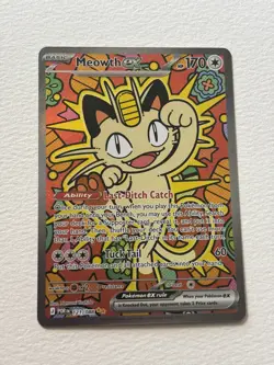 Pokemon Meowth ex 121/088 ENGLISH SIR Perfect Order NEAR MINT - Image 2