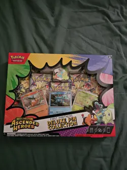 Pokemon Ascended Heroes First Partners Deluxe Pin Collection Box New & Sealed! - Image 1