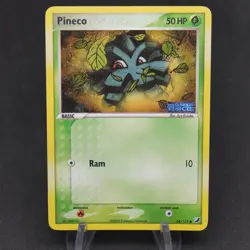 Pineco (STAMPED) 66/115 EX Unseen Forces 2005 Holo Reverse - Pokemon TCG Card - Image 1