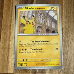 Pokemon TCG Pikachu At The Museum Promo Oversized Jumbo Card New & Sealed - Image 1