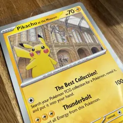 Pokemon TCG Pikachu At The Museum Promo Oversized Jumbo Card New & Sealed - Image 3