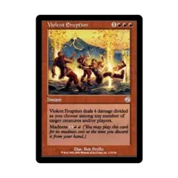 WOTC MtG Torment Violent Eruption (U) (Foil) VG - Image 1