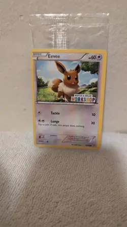 Sealed 2015 Build a Bear Workshop Pokemon Eevee 63/98 Promo Ancient Origins Card - Image 1