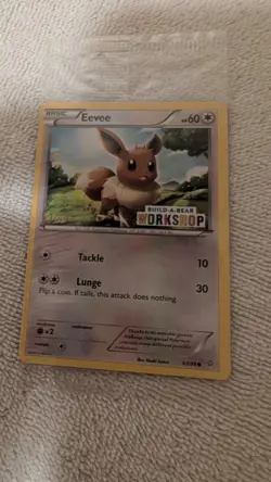 Sealed 2015 Build a Bear Workshop Pokemon Eevee 63/98 Promo Ancient Origins Card - Image 3