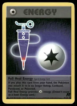 Pokemon Cards Full Heal Energy 81/82 Unlimited WOTC Team Rocket Uncommon MP - Image 1