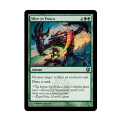 WOTC MtG Scars of Mirrodin Slice in Twain (U) (x4) NM - Image 1