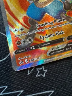 Lucario V SWSH 213 + Lucario V Star SWSH 214 Pokemon Sword & Shield Promo Cards - Image 3