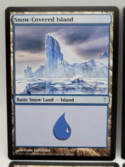 MTG Snow-Covered Island x4 LP Coldsnap Basic Snow Land Playset Magic Cards - Image 2
