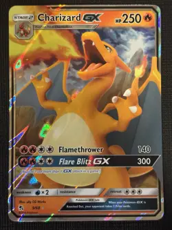 2019 POKEMON HIDDEN FATES CHARIZARD GX 9/68 ULTRA RARE - Image 1