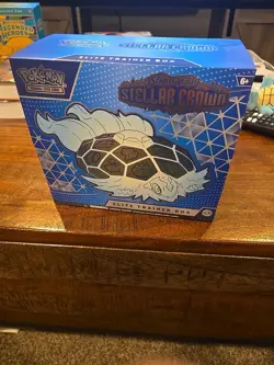 Pokemon TCG Stellar Crown Elite Trainer Box OPENED NO BOOSTER PACKS LOT - Image 1