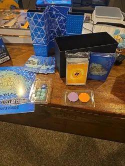 Pokemon TCG Stellar Crown Elite Trainer Box OPENED NO BOOSTER PACKS LOT - Image 2