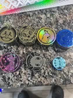 Pokemon TCG Accessories Lot "A" - Dice, Counters, Status Markers, Boxes, Etc. - Image 2