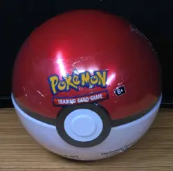 3 NEW Pokemon TCG PokeBall Tin Factory Sealed 3 Booster Packs Inside Small dent - Image 4