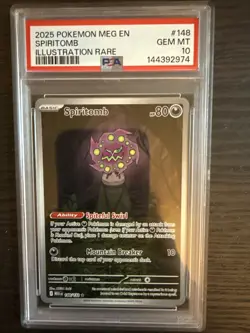 Spiritomb 148/132 Illustration Rare 2025 Pokemon Mega Evolution PSA 10 Gem Mint - Image 1