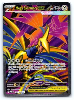 Pokemon Mega Skarmory ex Perfect Order ME03 ULTRA RARE HOLO 106/088 Graphics NM - Image 1