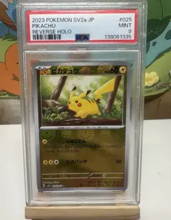 2023 POKEMON JAPANESE SV2A-POKEMON 151 REVERSE HOLO #025 PIKACHU PSA 9 - Image 1