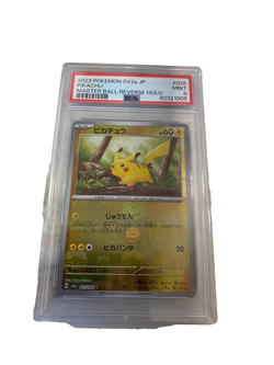 2023 Pokemon Japanese Pikachu masterball Holo 025/165 Pokemon 151 sv2a PSA 9* - Image 1