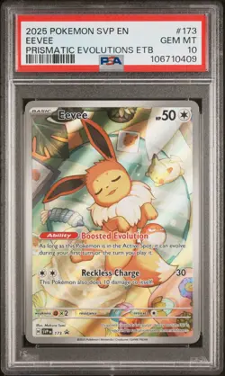 Pokemon TCG - Eevee #173 - Prismatic Evolutions - Black Star Promo - PSA 10 MINT - Image 1