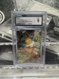 Eevee CGC 9 MINT Black Star Promo 173 SVP EN Prismatic Evolutions Pokemon TCG - Image 1