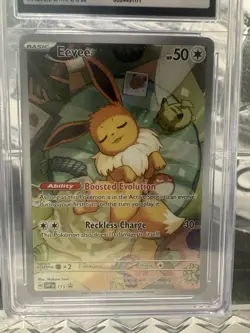Eevee CGC 9 MINT Black Star Promo 173 SVP EN Prismatic Evolutions Pokemon TCG - Image 2