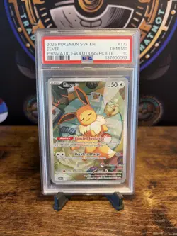 Pokemon TCG Eevee SVP 173 Prismatic Evolutions Promo Card PSA 10 Gem Mint - Image 1