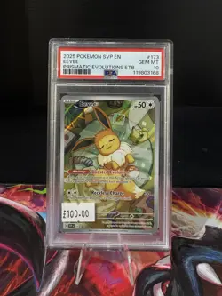 PSA 10 Eevee Prismatic Evolutions ETB Promo #173 SVP-173 Gem MinT Pokemon TCG - Image 1