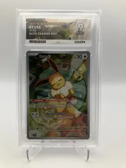 Pokemon TCG Prismatic Evolutions Eevee Black Star Promo Card 173 Ace 9 - Image 1