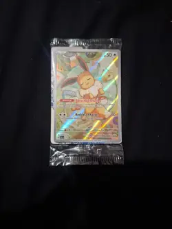 Pokemon TCG Eevee Prismatic Evolutions Promo Card SVP 173 Sealed, Near Mint - Image 1