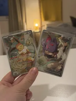 Pokemon TCG Eevee SVP 173 Promo + N’s Zorua SVP 189 Promo Near Mint - Image 2