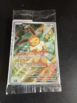 Pokemon TCG Eevee Prismatic Evolutions 173 Sealed Promo Card - Image 1