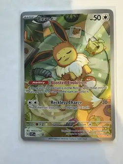 Pokemon TCG Eevee SVP 173 Prismatic Evolutions Black Star Promo - Image 1