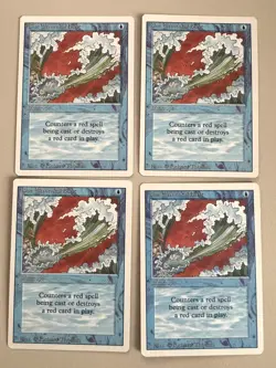 Blue Elemental Blast Playset - MTG - REVISED (3rd) - ENGLISCH - ©1994 3xNM/1xEX - Image 1