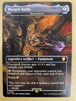 MTG 1x Morgul-Knife 353 Shadowspear Commander: Lord of the Rings Magic the x1 NM - Image 1