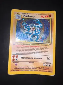 Pokemon Machamp 8/102 Set Base Rara Holo Prima Edizione Wizards ITA - Image 1