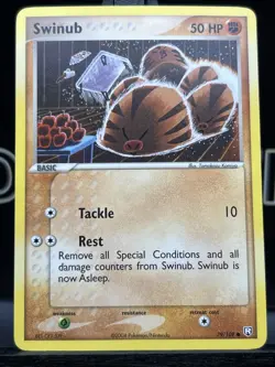 Pokemon TCG SWINUB 79/109 Team Rocket Returns common Regular 2004 VLP - Image 3