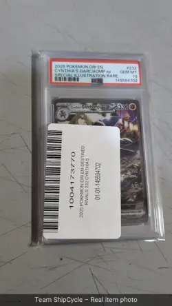2025 POKEMON DRI SPECIAL ILLUSTRATION RARE 232 CYNTHIAS GARCHOMP EX PSA G2U - Image 1