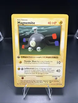Pokemon Card - Magnemite 1st Edition Base Set Shadowless 53/102 - Image 1