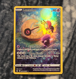 Pokemon TCG Lunatone GG11/GG70 Crown Zenith Galarian Gallery Ultra Rare Holo - Image 1