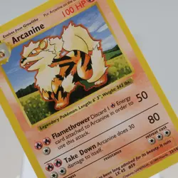 Pokemon TCG - Arcanine 23/102 Base Set Uncommon Shadowless WOTC 1999 - NM/EXC - Image 1