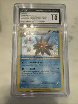 Pokemon Starmie Trading Card Game Classic 005/034 Holo CGC 10 2023 - Image 1
