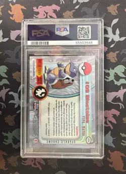 PSA 8 Blastoise 2000 Topps Chrome Pokemon T.V. Sparkle #9 NM-MT - Image 4