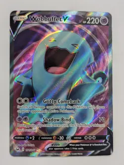 Wobbuffet V - 191/202 - Pokemon Sword & Shield Base Set Full Art Rare Card NM - Image 1