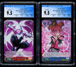 Spider Gwen 044S & Scarlet Witch 086S Rare Marvel Weiss Schwarz Japanese CGC 9.5 - Image 1