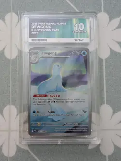Pokemon TCG Dewgong Illustration Rare Ace Gem Mint 10 Phantasmal Flames 097/094 - Image 1