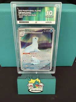 Pokemon TCG Dewgong Illustration Rare Ace Gem Mint 10 Phantasmal Flames 097/094 - Image 1