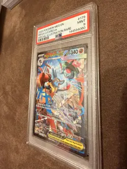 2025 POKEMON MEG EN -MEGA LUCARIO ex SPECIAL ILLUSTRATION RARE - MINT PSA 9 #179 - Image 3